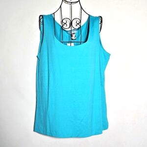Clear Sky blue sleeveless tank top NWOT size 1X
